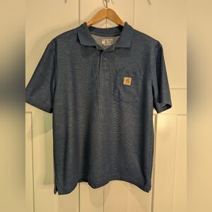 Mens Carhartt Size L Loose Fit Polo Shirt